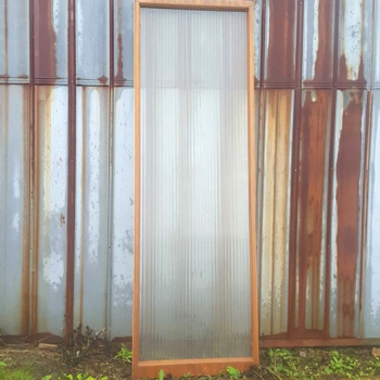 1960's Reed Glass Partition Wall