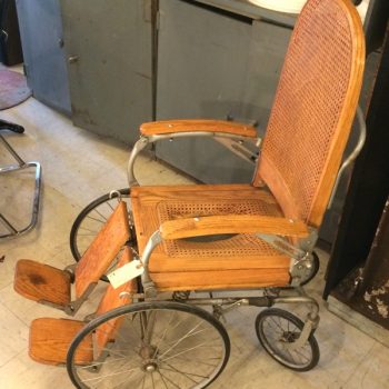 Antique Caned Wheelchair