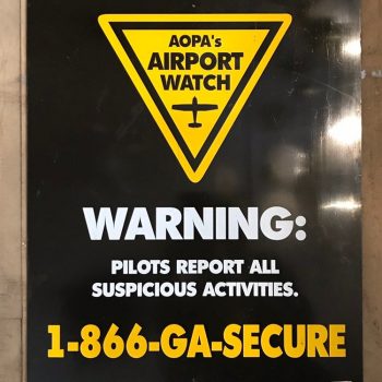 AOPA Airport Watch Sign