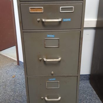 Grey Card-File/Combo Filing Cabinet