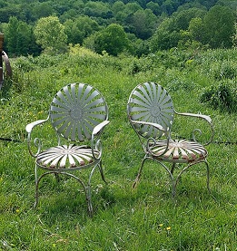Francois Carre Art Deco Garden Chairs