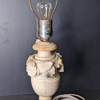 Carved Marble Lamp