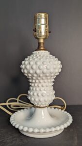 Boudoir Lamps - Hobnail Glass - Set of 2