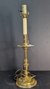 MCM Candlestick Brass Lamp with Diffuser